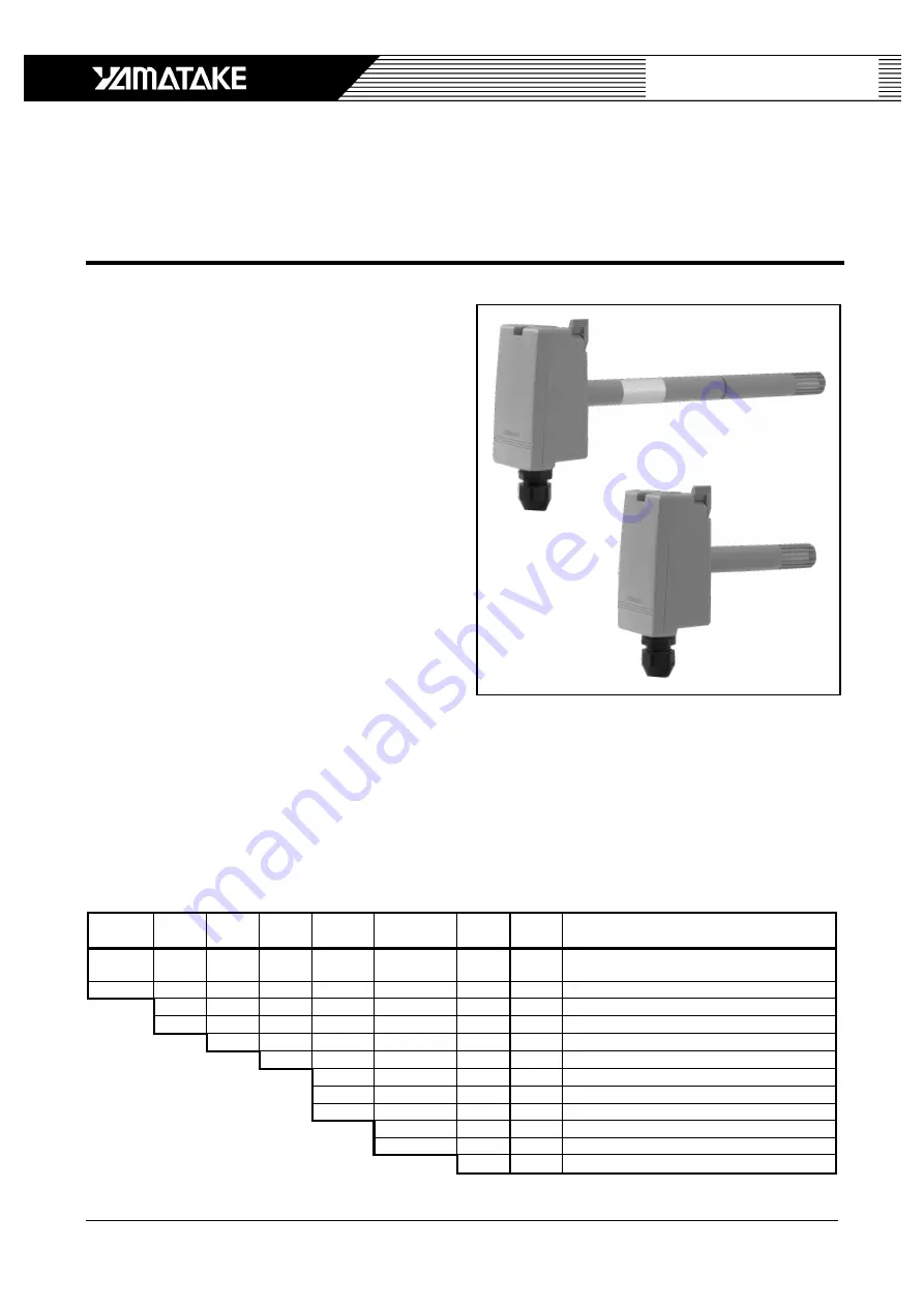 Yamatake HTY79 Specifications & Instructions Download Page 1