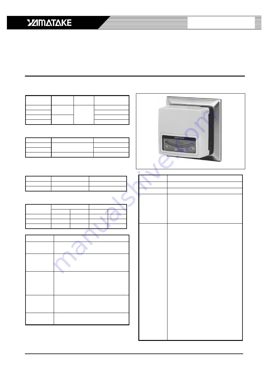 Yamatake Neostat T6065 Series Скачать руководство пользователя страница 1