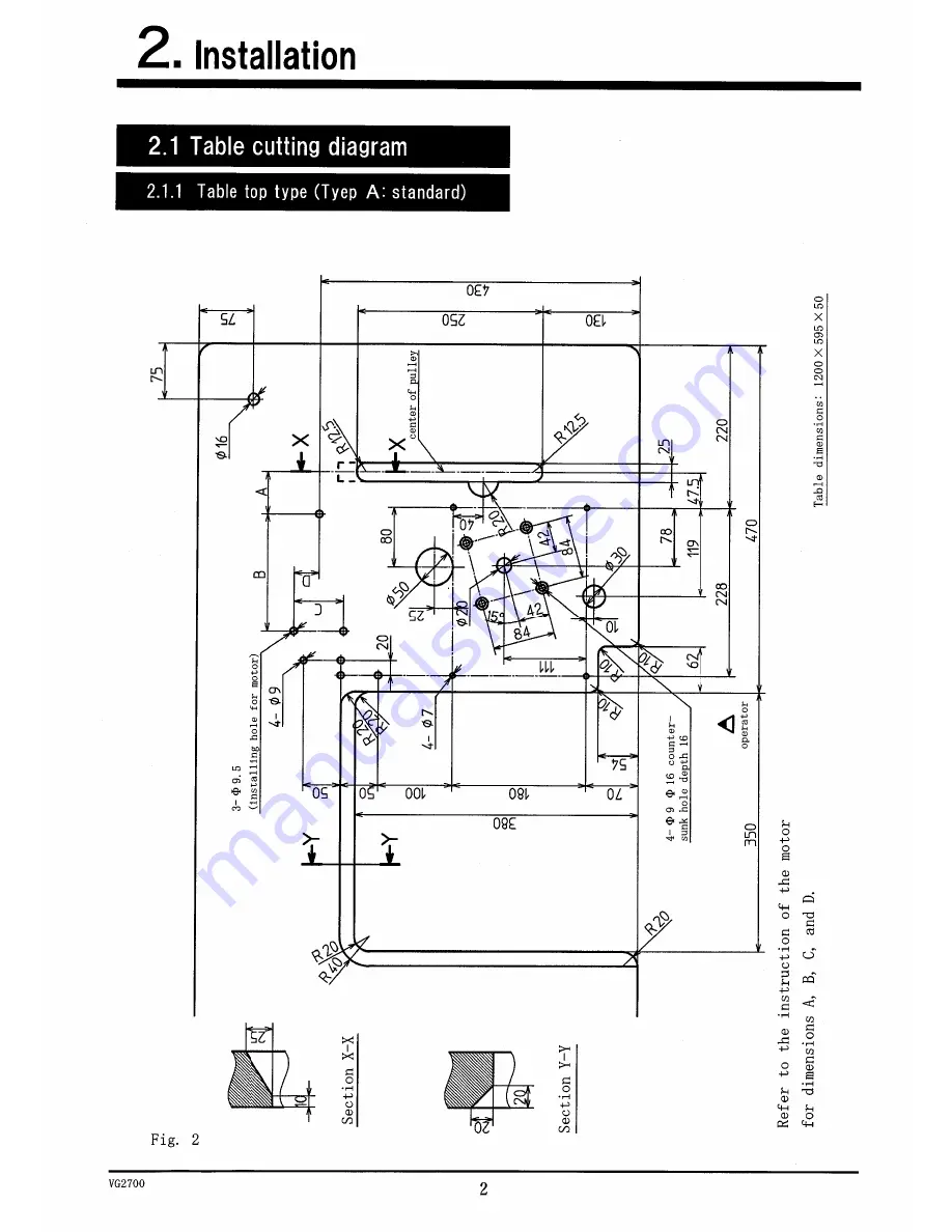 Yamato VG2700 class Instruction Manual Download Page 9