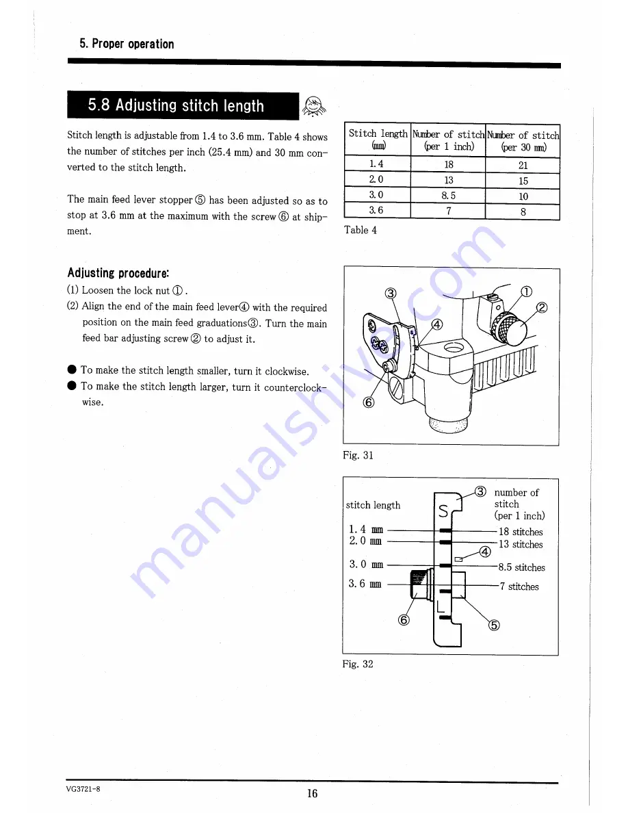 Yamato VG3721-8 Instruction Manual Download Page 23