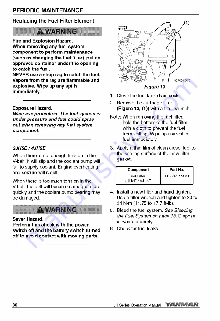 Yanmar 3JH5E Operation Manual Download Page 88