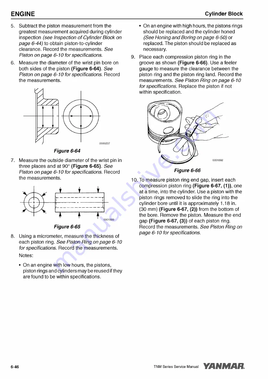 Yanmar 3TNM68 Service Manual Download Page 148