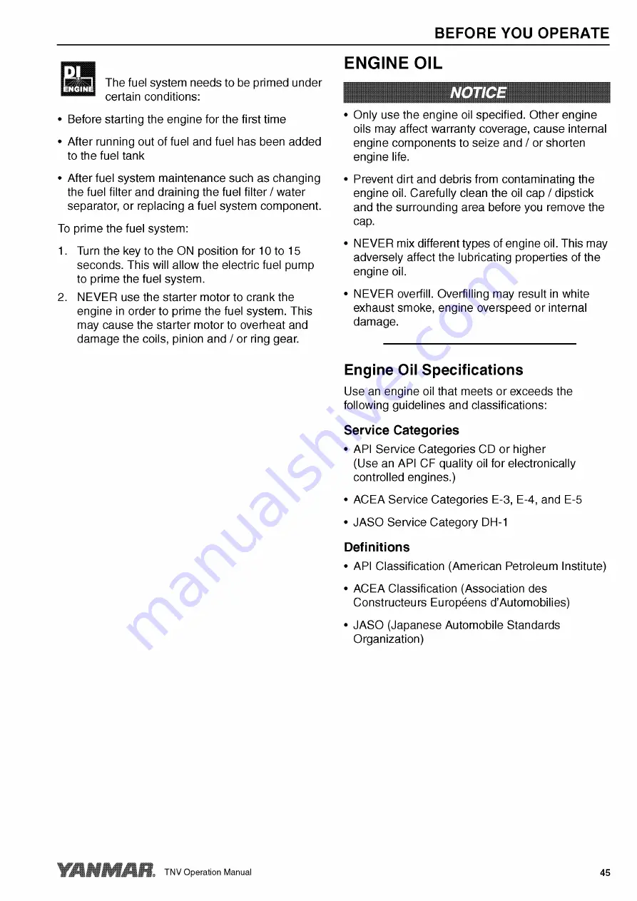 Yanmar 3TNV82A-B Operation Manual Download Page 69