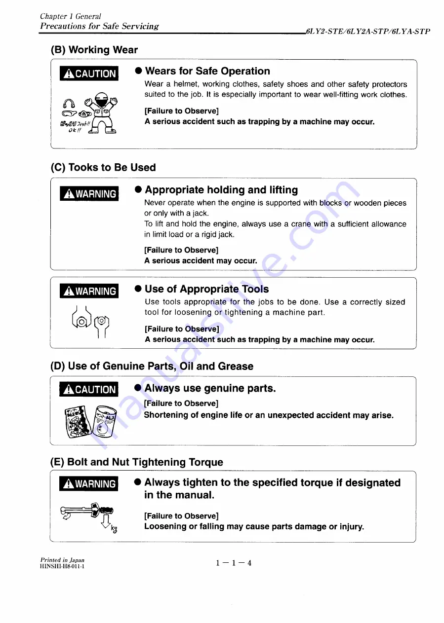 Yanmar 6LY2-STE Service Manual Download Page 9