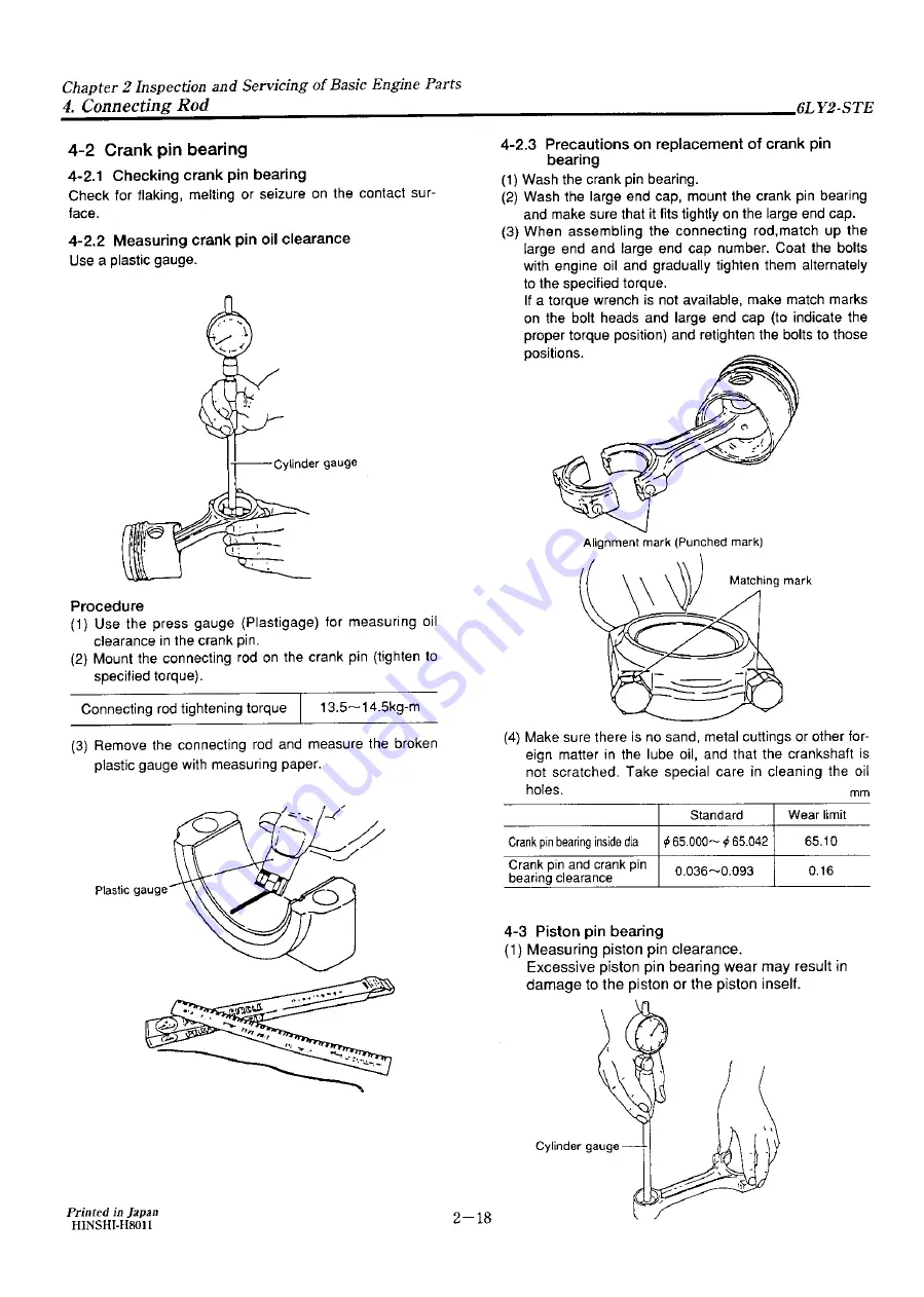 Yanmar 6LY2-STE Service Manual Download Page 45