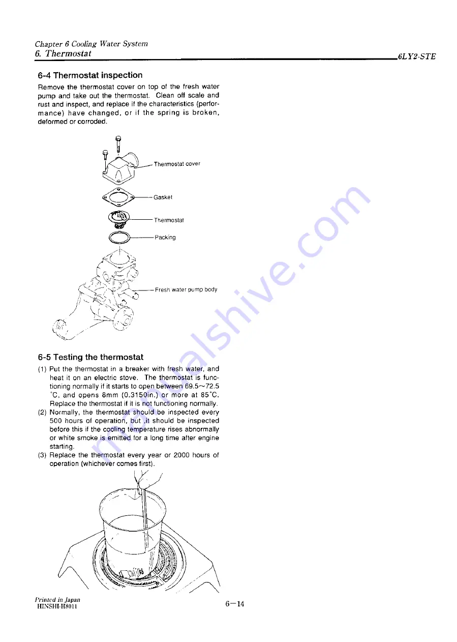 Yanmar 6LY2-STE Service Manual Download Page 142