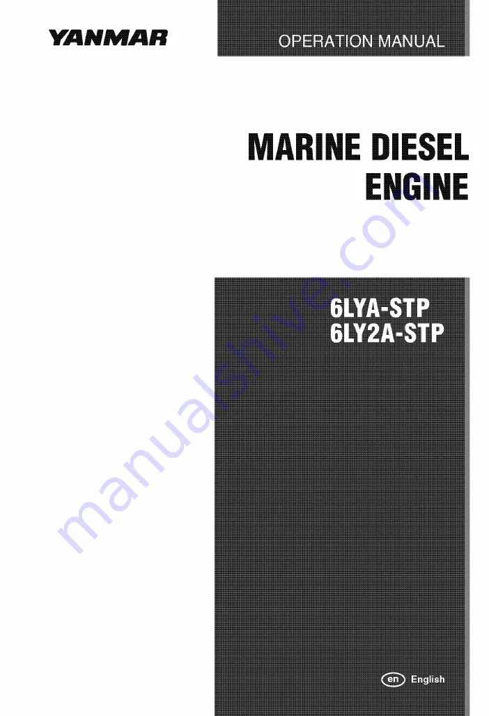 Yanmar 6LY2A-STP Operation Manual Download Page 1