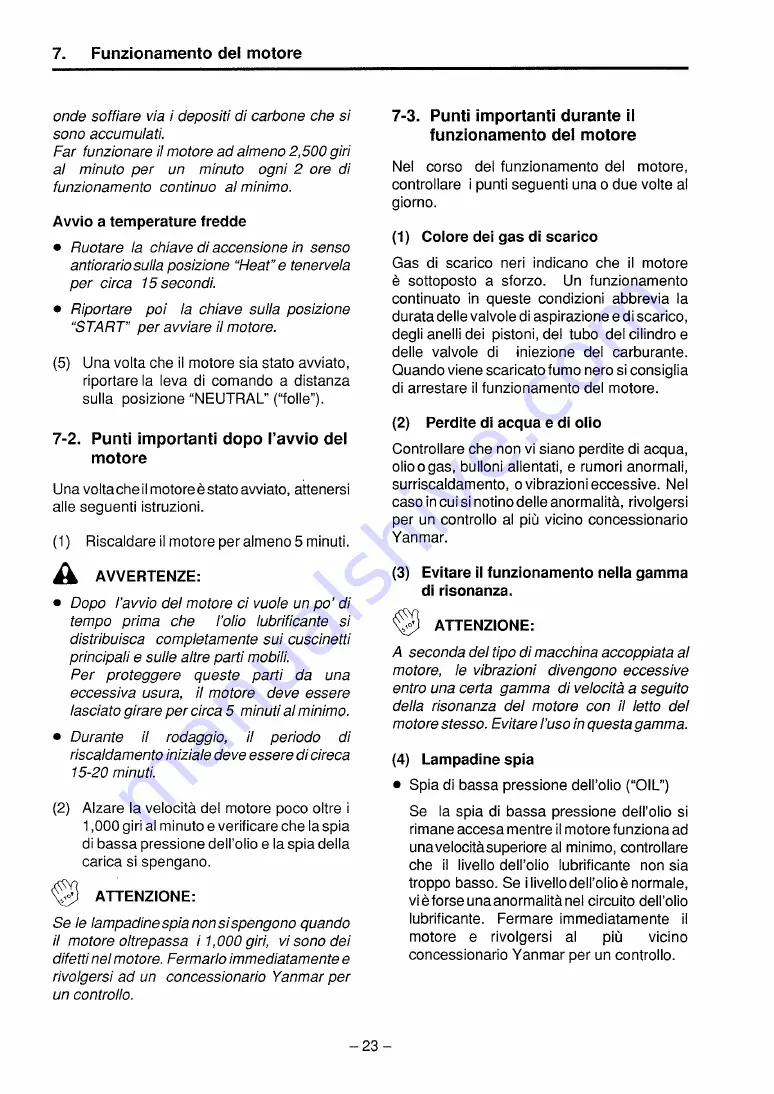 Yanmar GM series Operation Manual Download Page 187