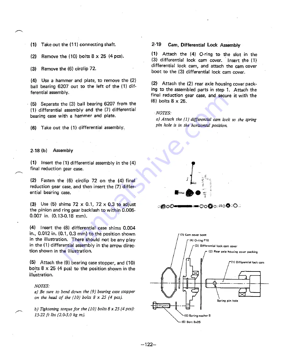 Yanmar YM135 Service Manual Download Page 126