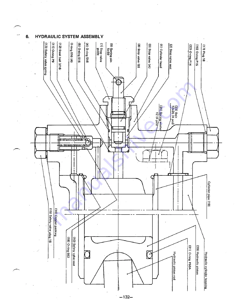 Yanmar YM135 Service Manual Download Page 136