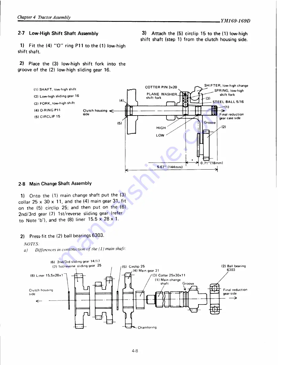 Yanmar YM169 Скачать руководство пользователя страница 76