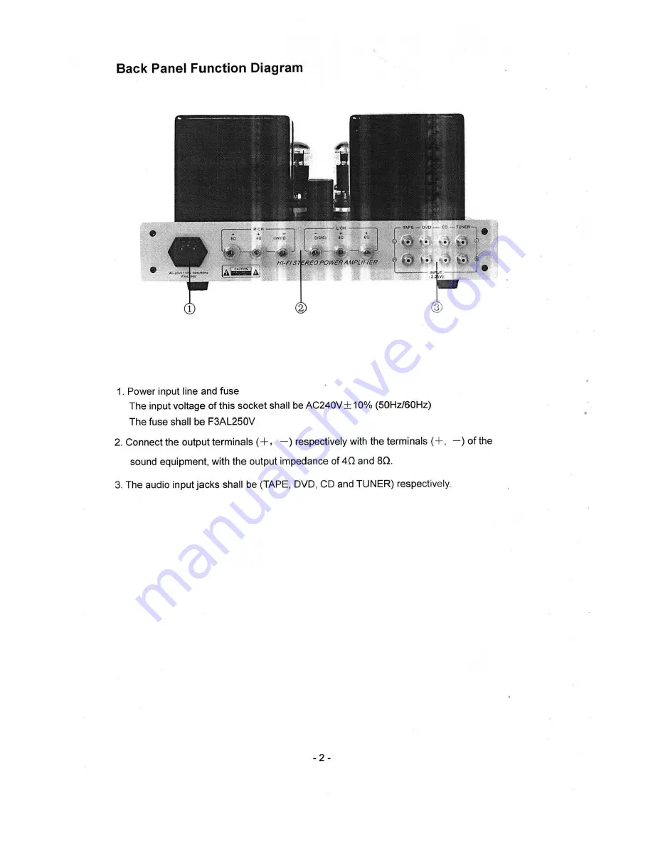 YAQIN MC-100B Owner'S Manual Download Page 3