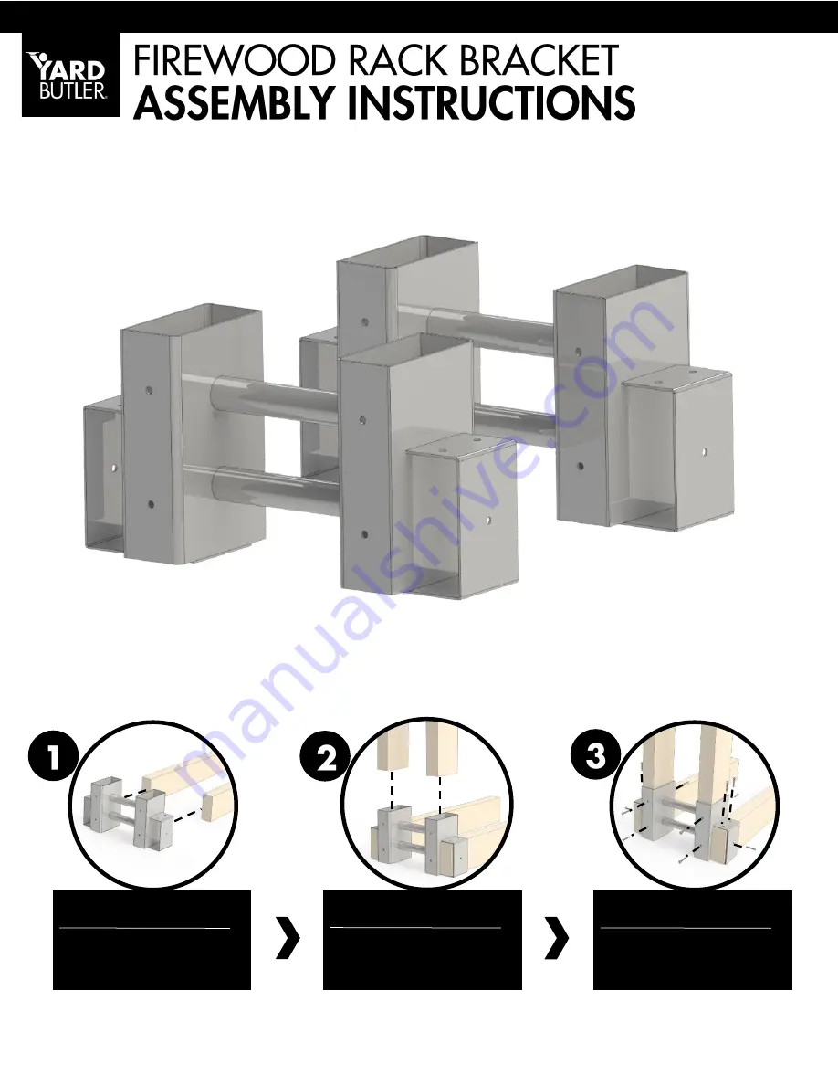 Yard Butler Firewood rack bracket Скачать руководство пользователя страница 1