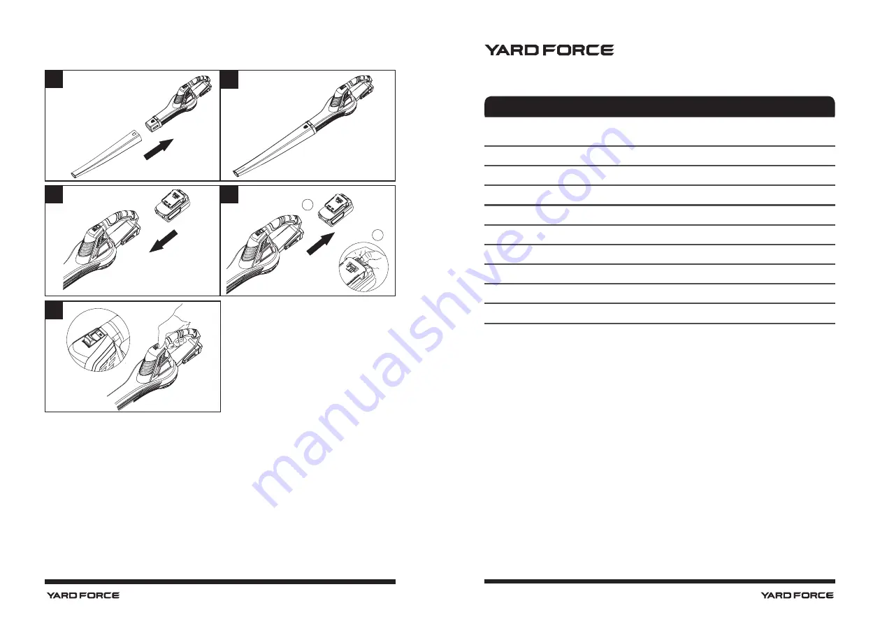 Yard force ASYBL01200 Скачать руководство пользователя страница 4