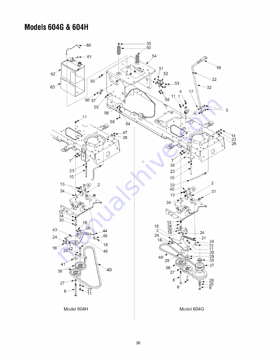 Yard-Man 604G Скачать руководство пользователя страница 36