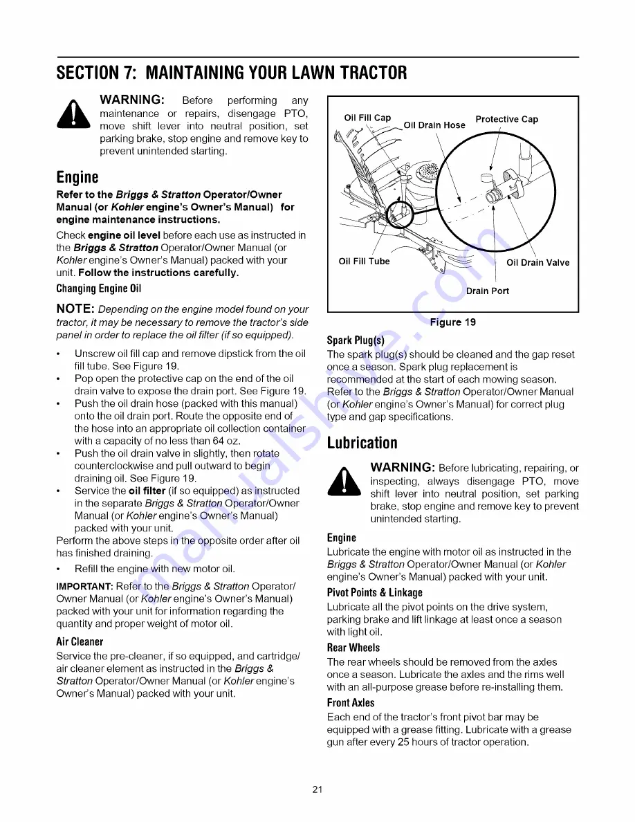 Yard-Man 614 Series Operator'S Manual Download Page 21