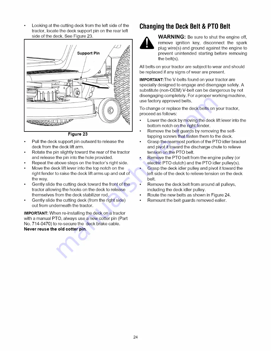 Yard-Man 614 Series Operator'S Manual Download Page 24