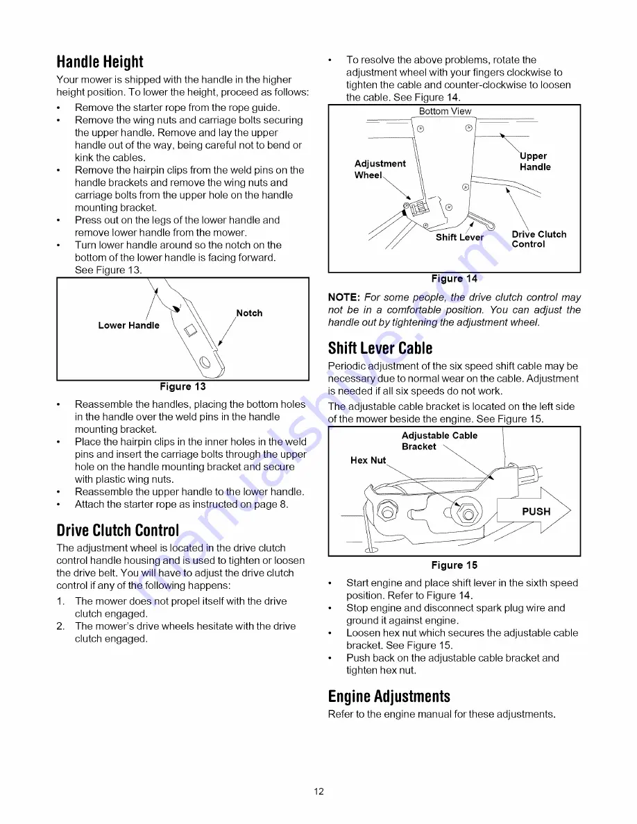 Yard-Man 978Q Operator'S Manual Download Page 12