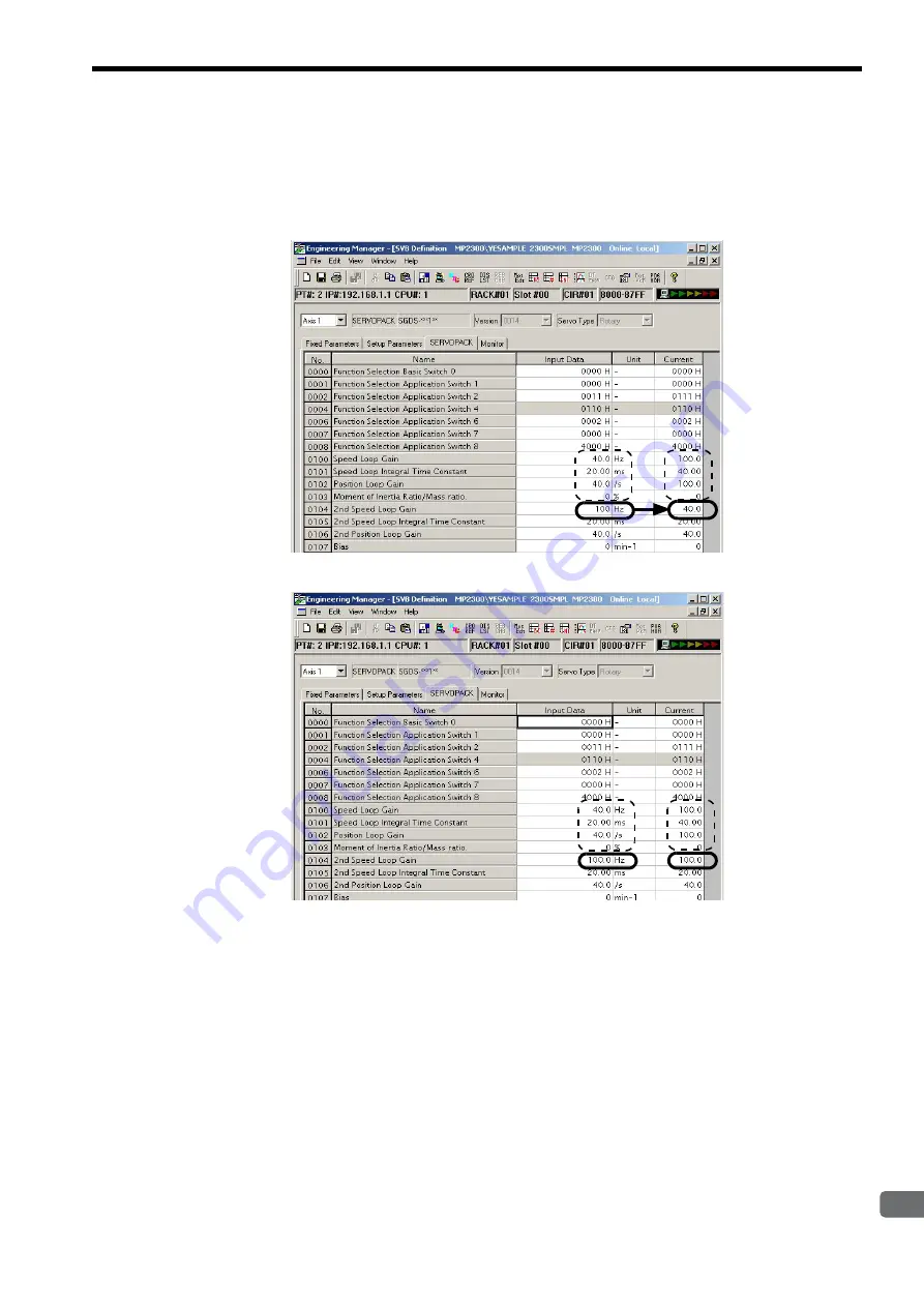 YASKAWA JEPMC-MP2300 User Manual Download Page 243