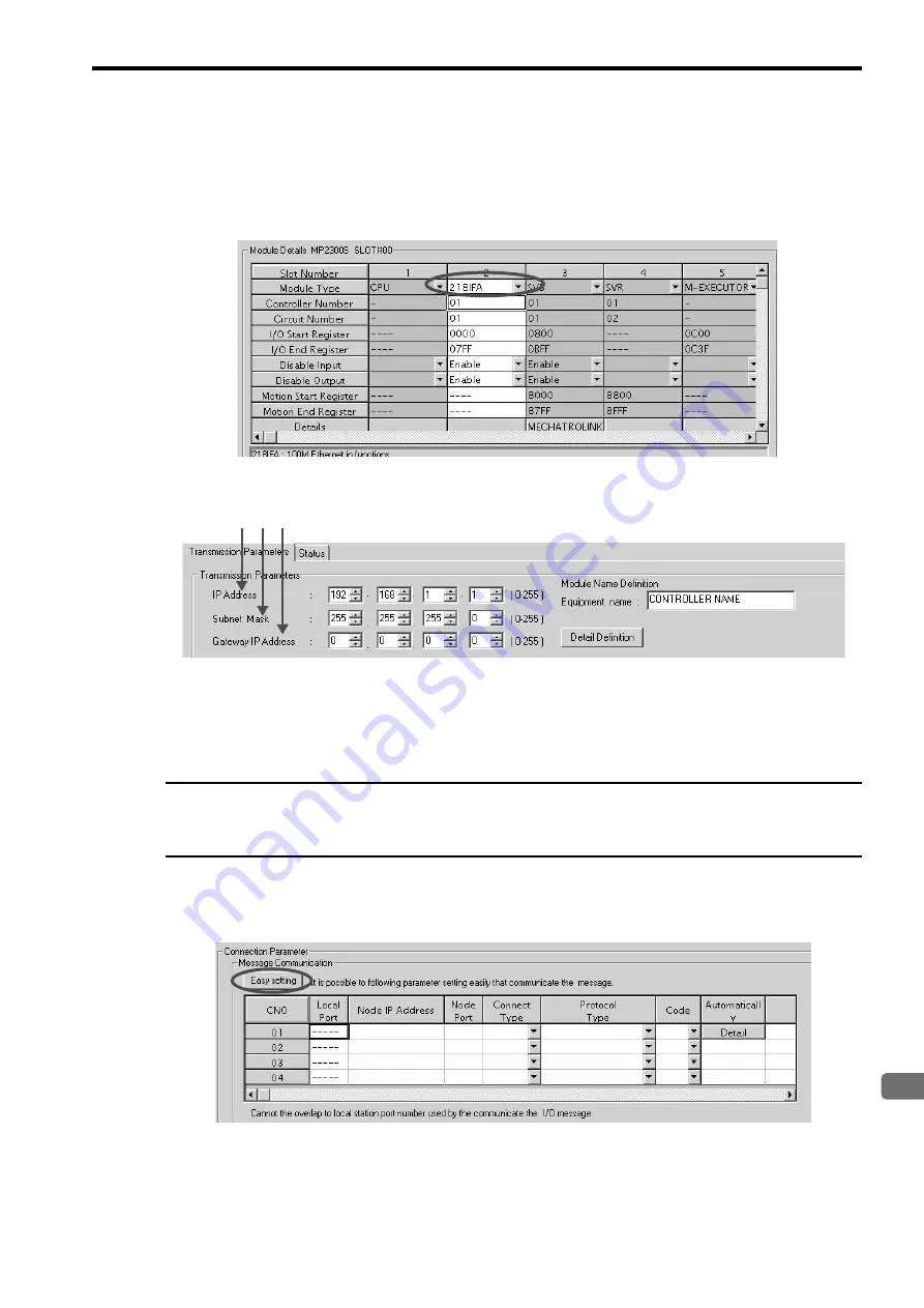 YASKAWA JEPMC-MP2300S-E User Manual Download Page 195