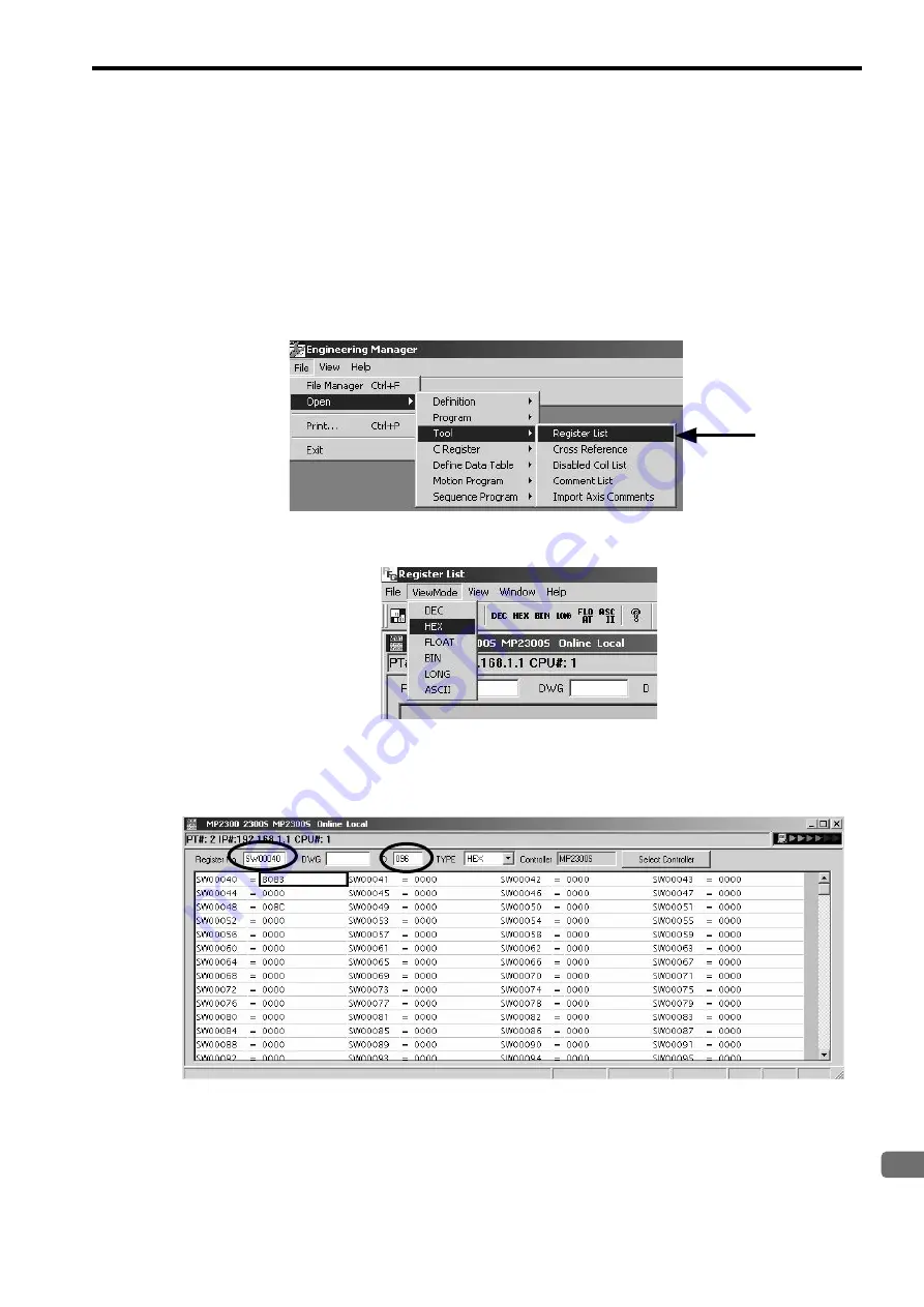 YASKAWA JEPMC-MP2300S-E User Manual Download Page 319