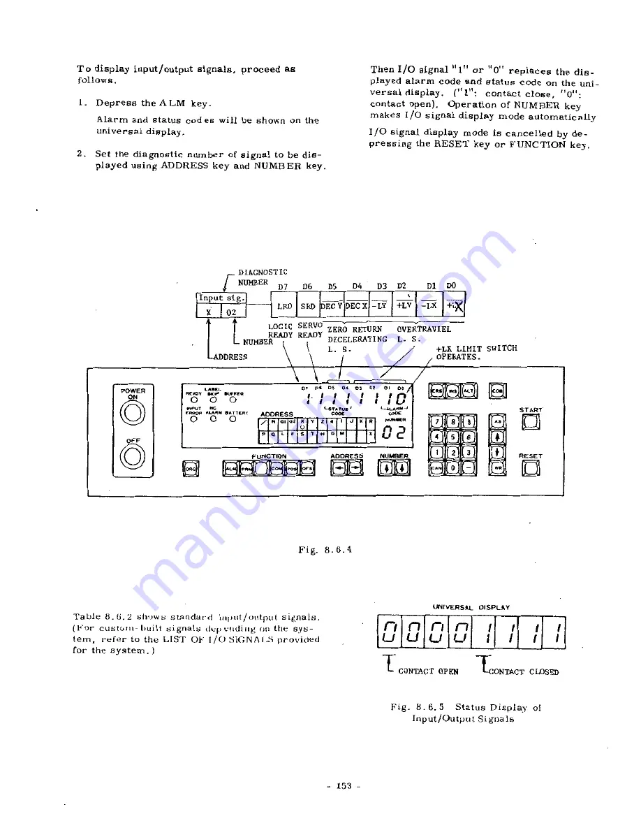 YASKAWA YASNAC 3000G Скачать руководство пользователя страница 160