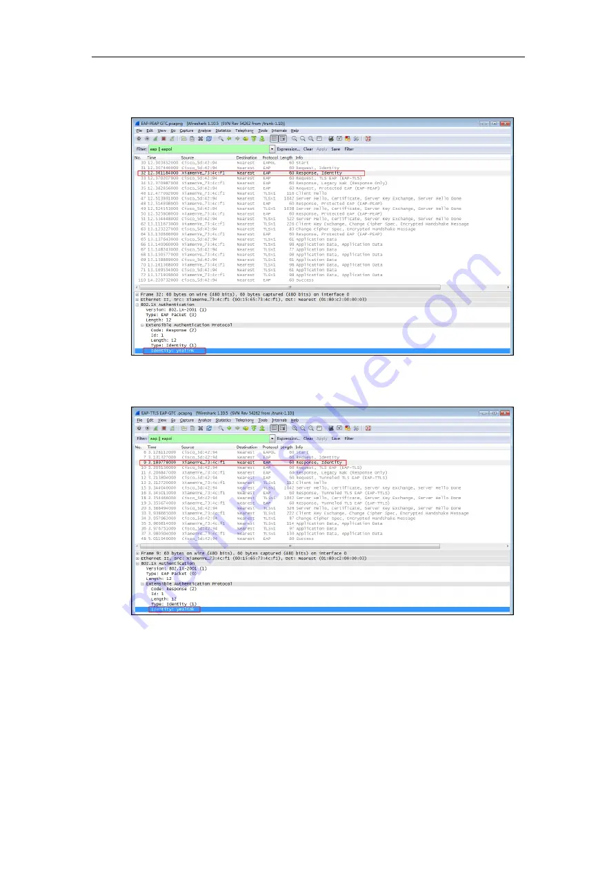 Yealink 802.1X Скачать руководство пользователя страница 23