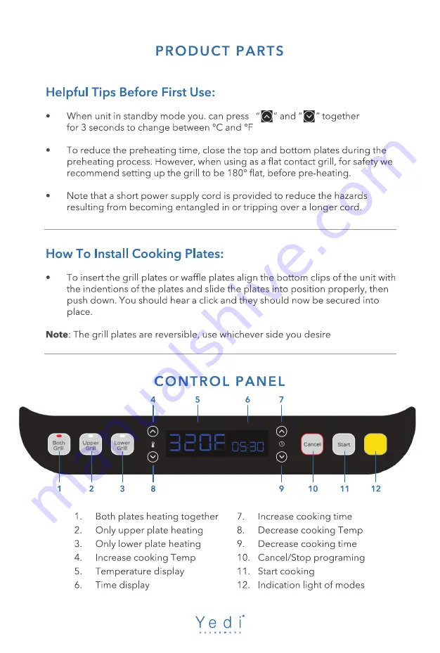 YEDI GV019 Manual Download Page 10