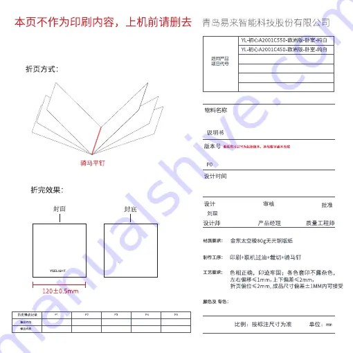 Yeelight A2001 User Manual Download Page 1