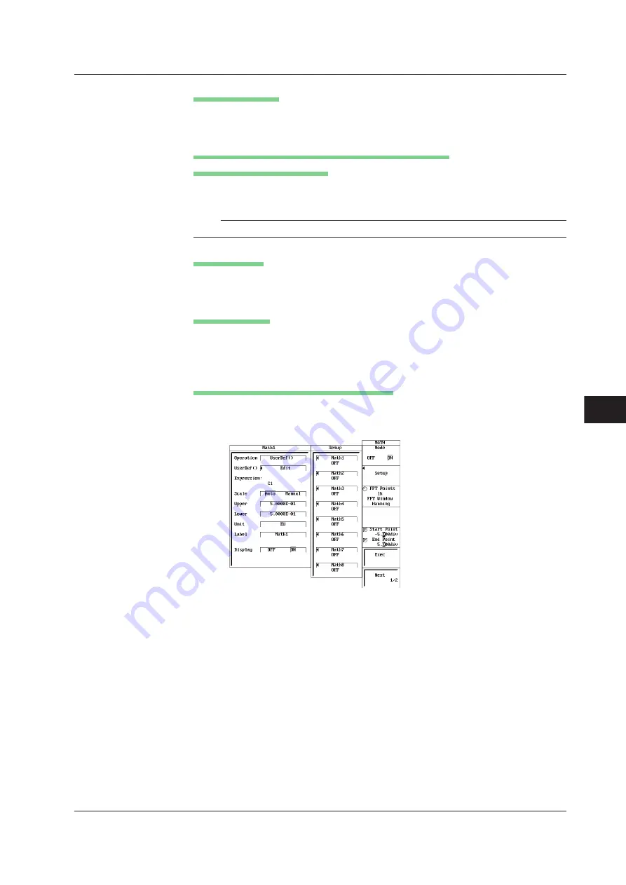 YOKOGAWA 701210 User Manual Download Page 372