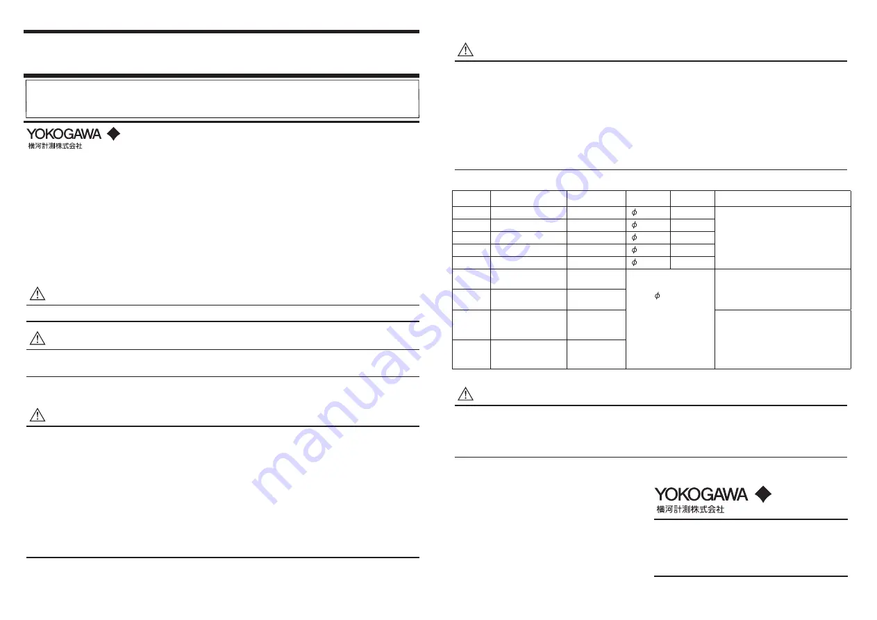 YOKOGAWA 90020B User Manual Download Page 2