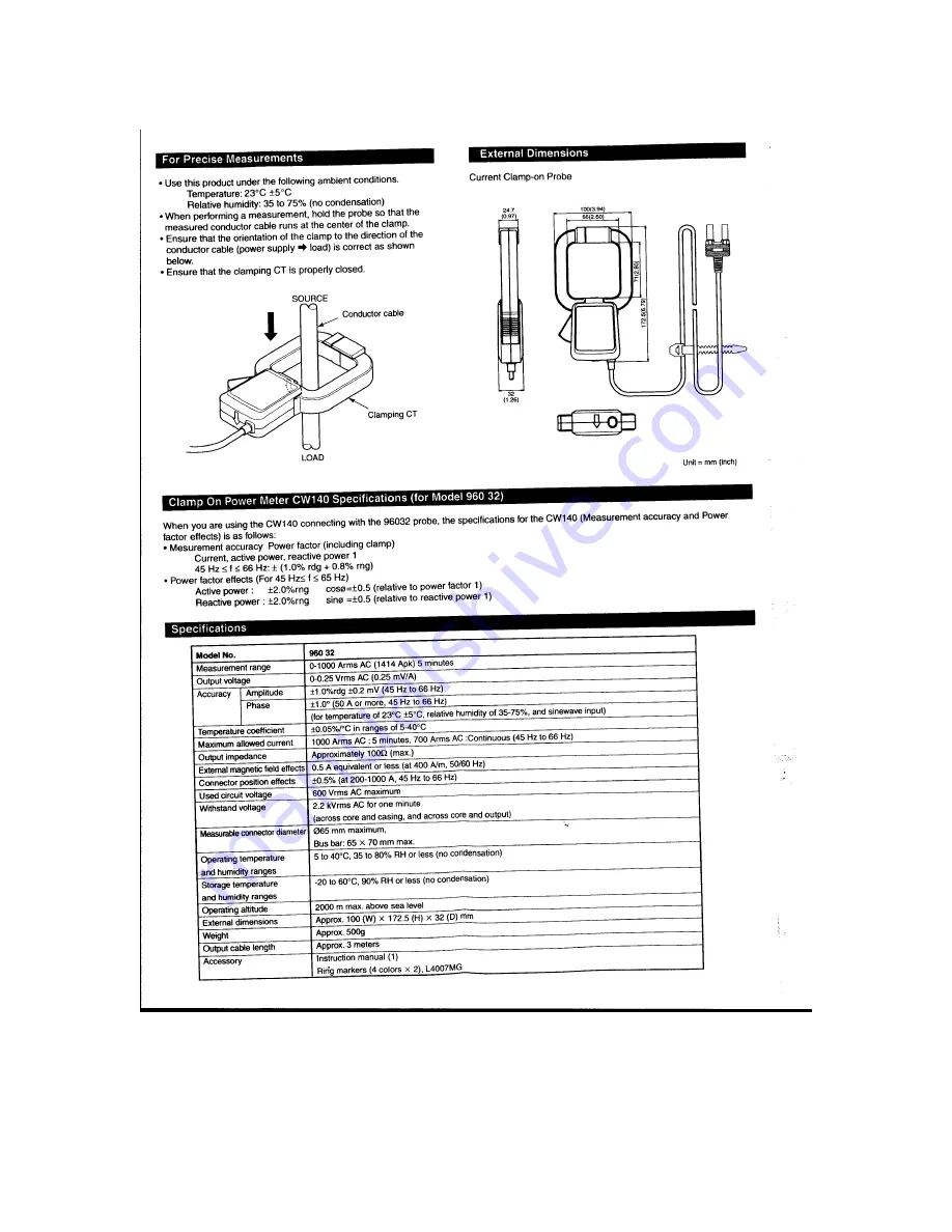 YOKOGAWA 960 32 Instruction Manual Download Page 2