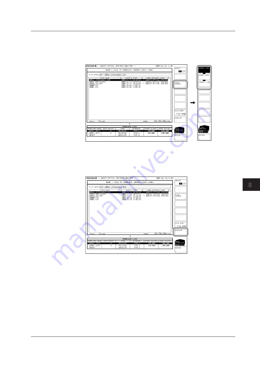 YOKOGAWA AQ6373 User Manual Download Page 259