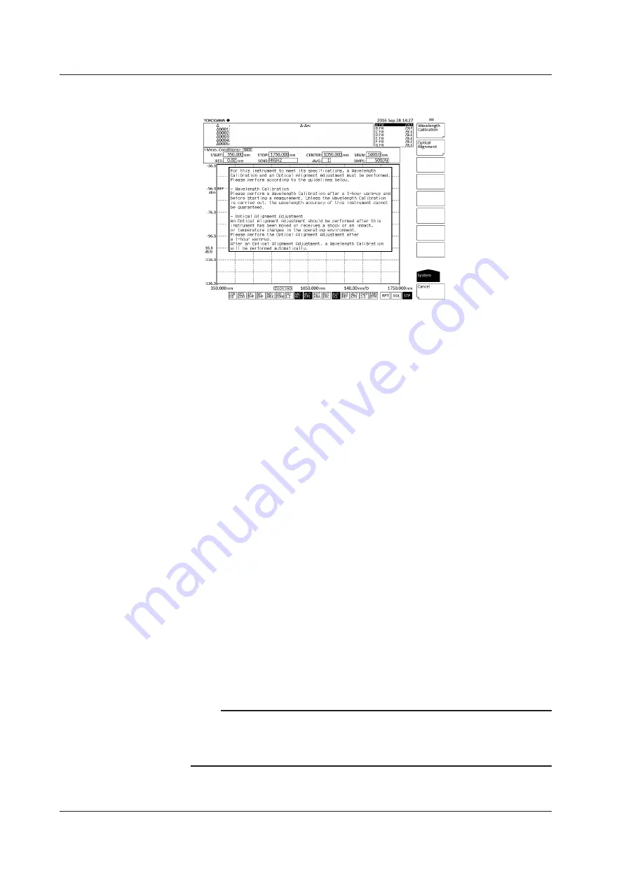 YOKOGAWA AQ6374 Getting Started Manual Download Page 36