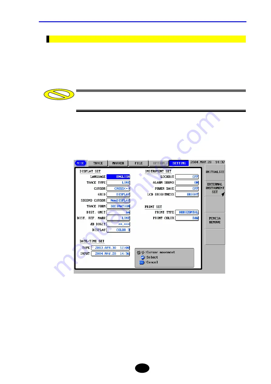 YOKOGAWA AQ7260 OTDR Скачать руководство пользователя страница 72