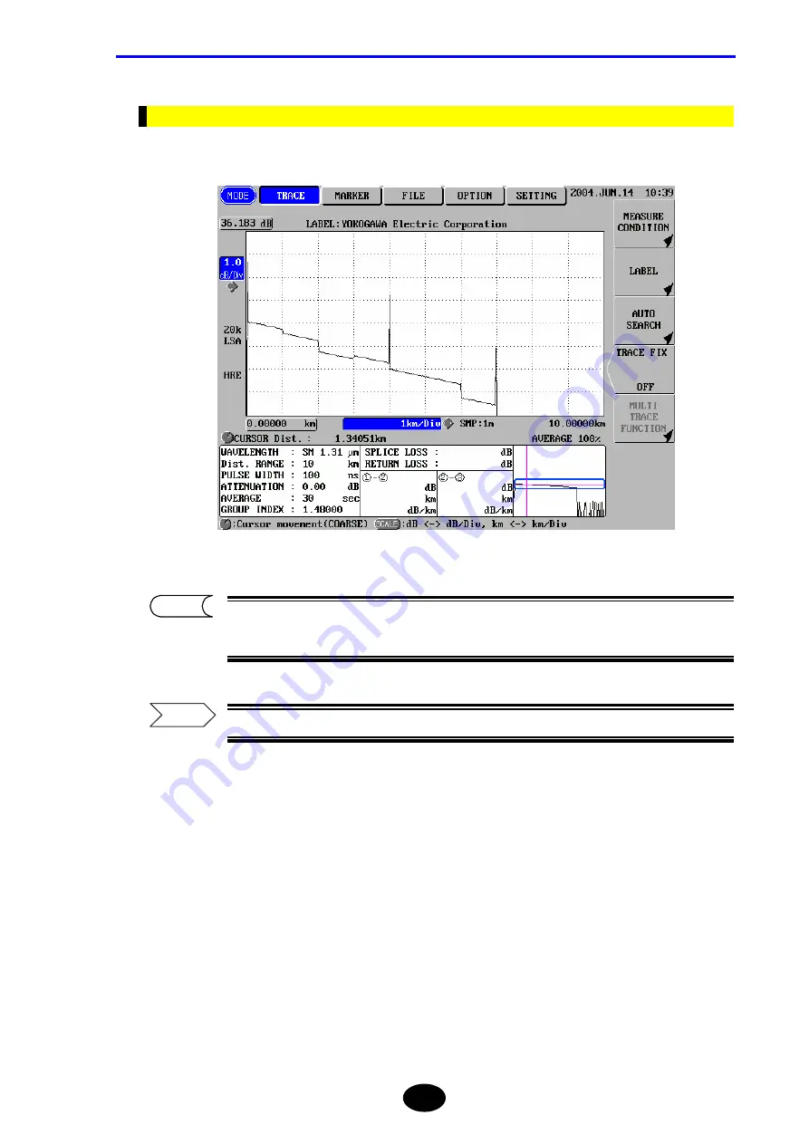 YOKOGAWA AQ7260 OTDR User Manual Download Page 178