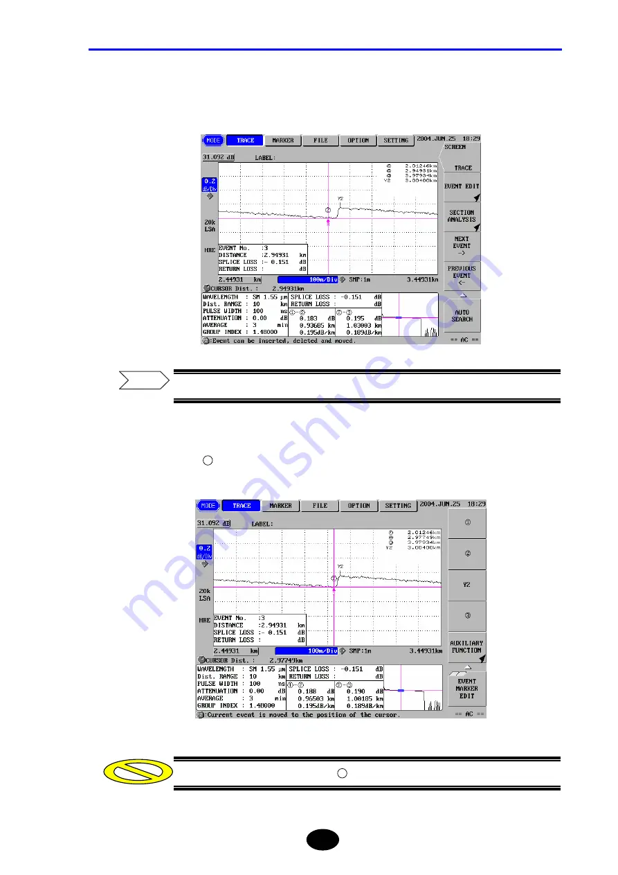 YOKOGAWA AQ7260 OTDR Скачать руководство пользователя страница 236