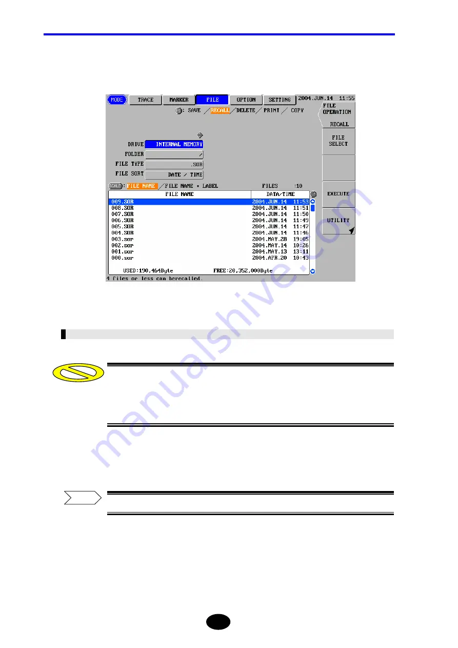 YOKOGAWA AQ7260 OTDR User Manual Download Page 267