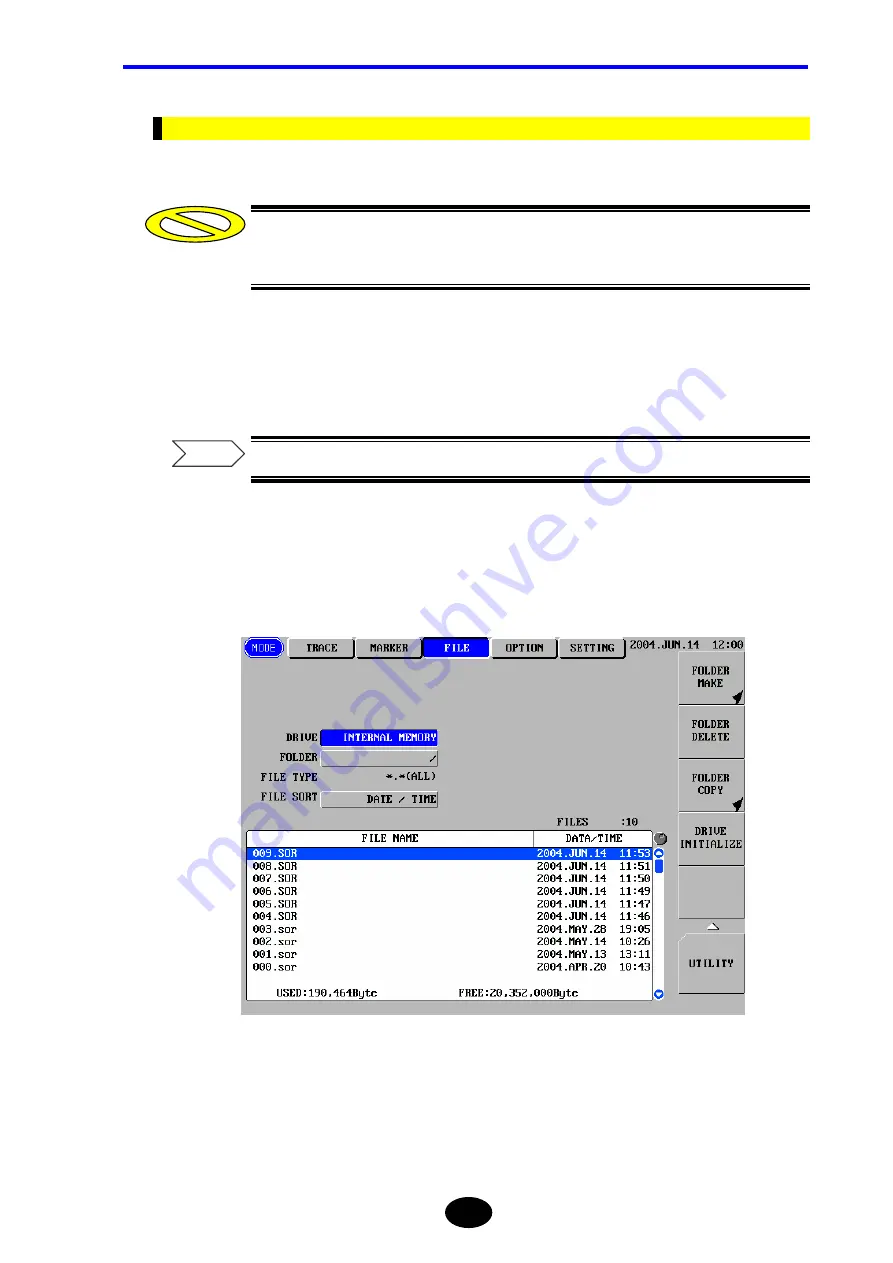 YOKOGAWA AQ7260 OTDR Скачать руководство пользователя страница 286