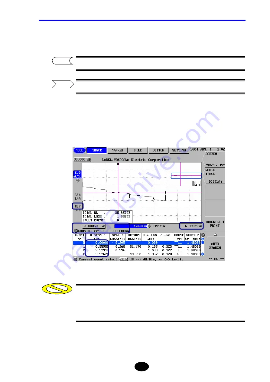 YOKOGAWA AQ7260 OTDR User Manual Download Page 324