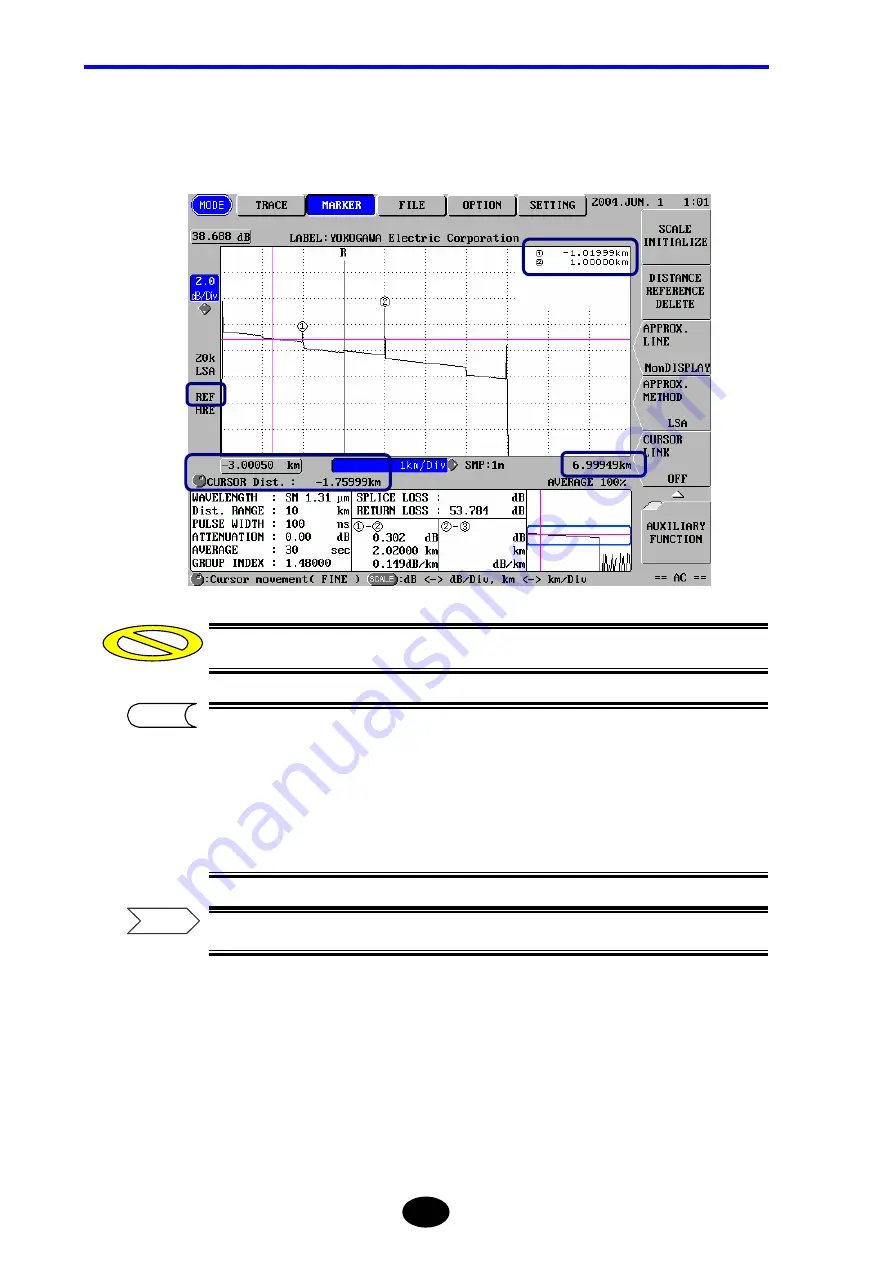 YOKOGAWA AQ7260 OTDR Скачать руководство пользователя страница 327