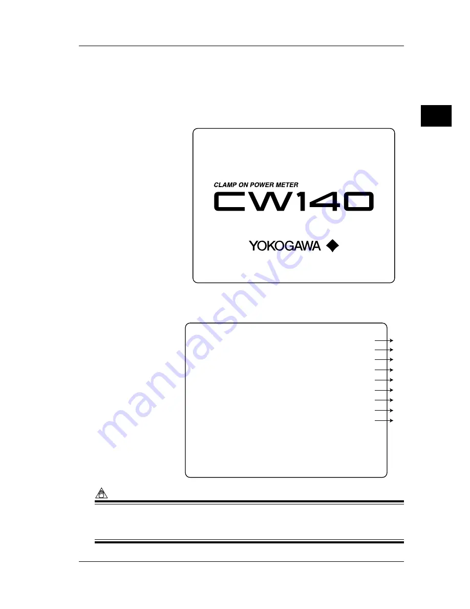 YOKOGAWA CW140 User Manual Download Page 39