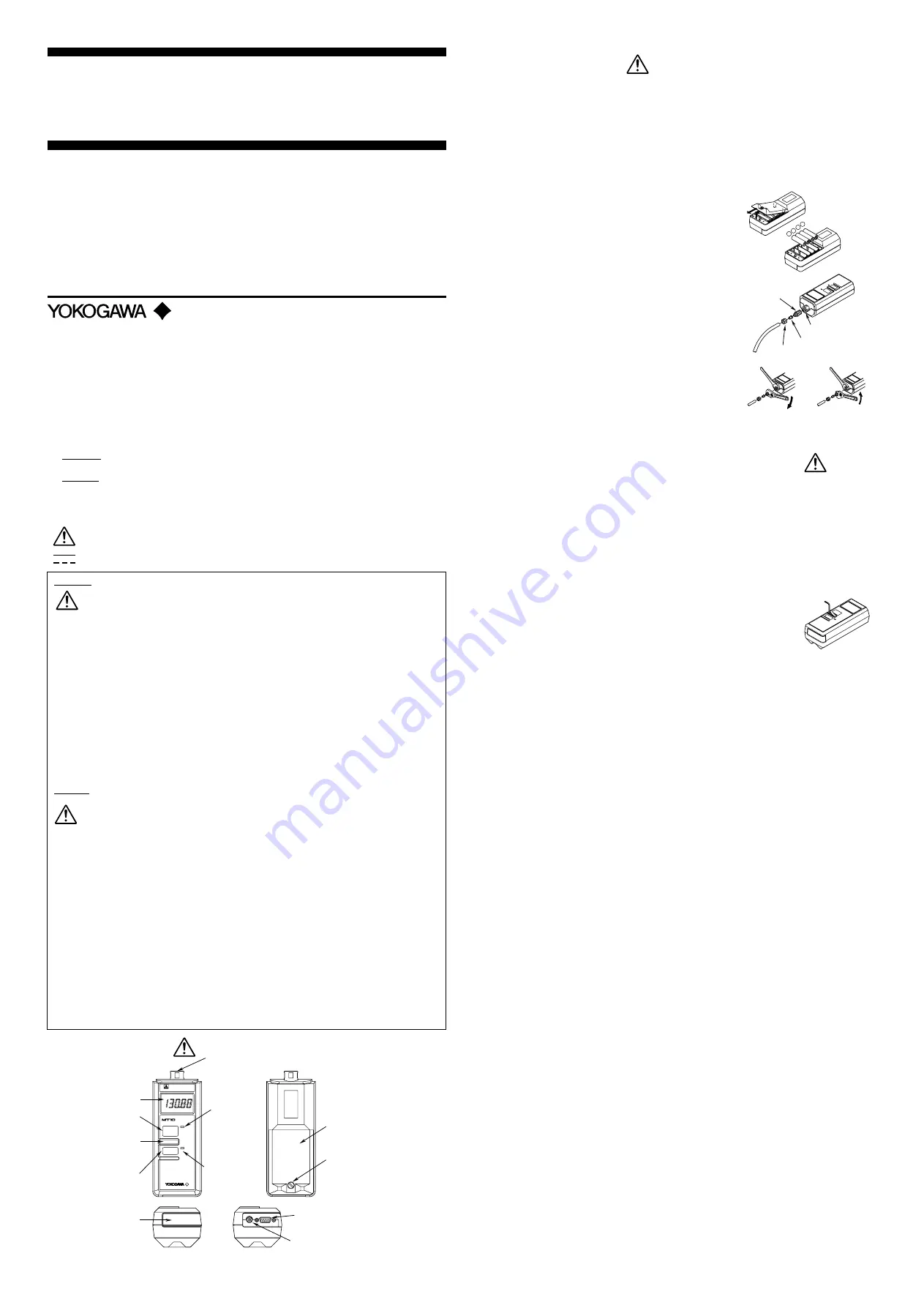 YOKOGAWA MT10 Instruction Manual Download Page 1