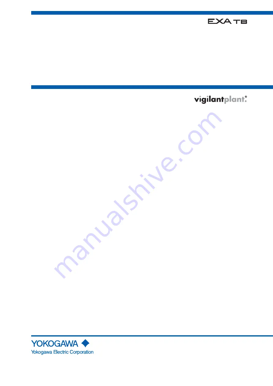 YOKOGAWA TB400G-A1 Series User Manual Download Page 1