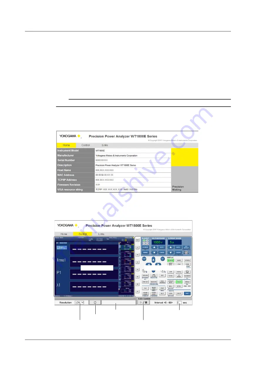 YOKOGAWA WT1800E User Manual Download Page 131