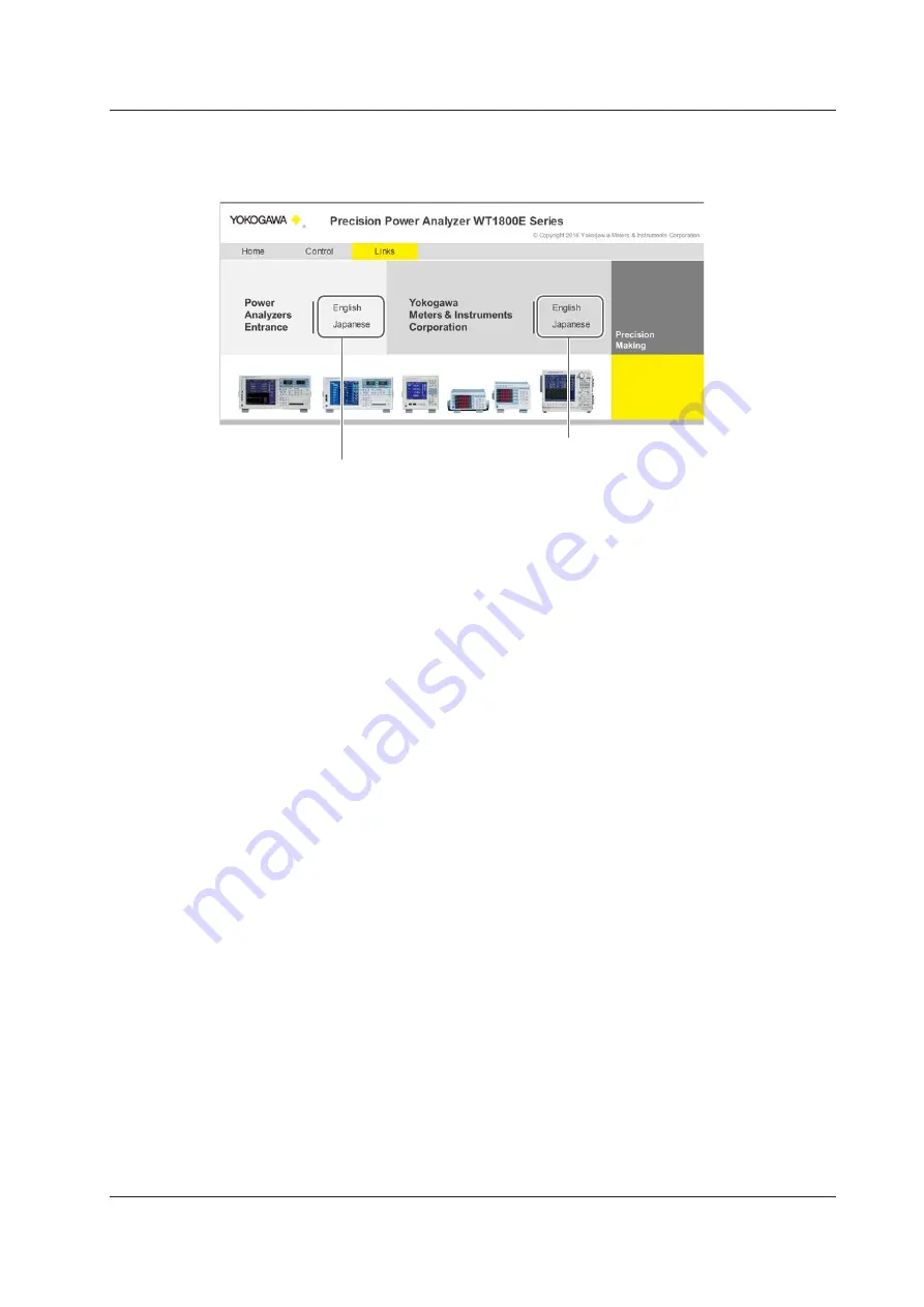 YOKOGAWA WT1800E User Manual Download Page 132