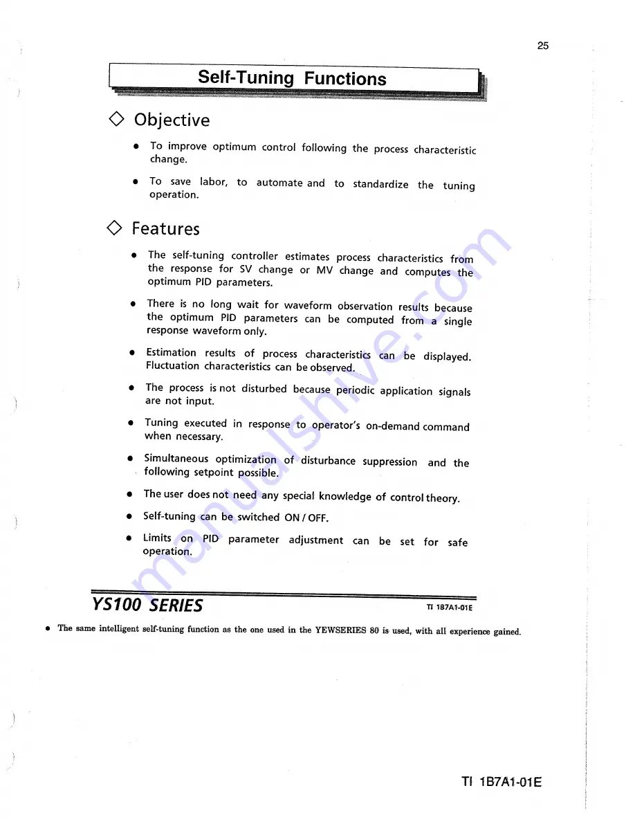 YOKOGAWA ys100 series Technical Information Download Page 25