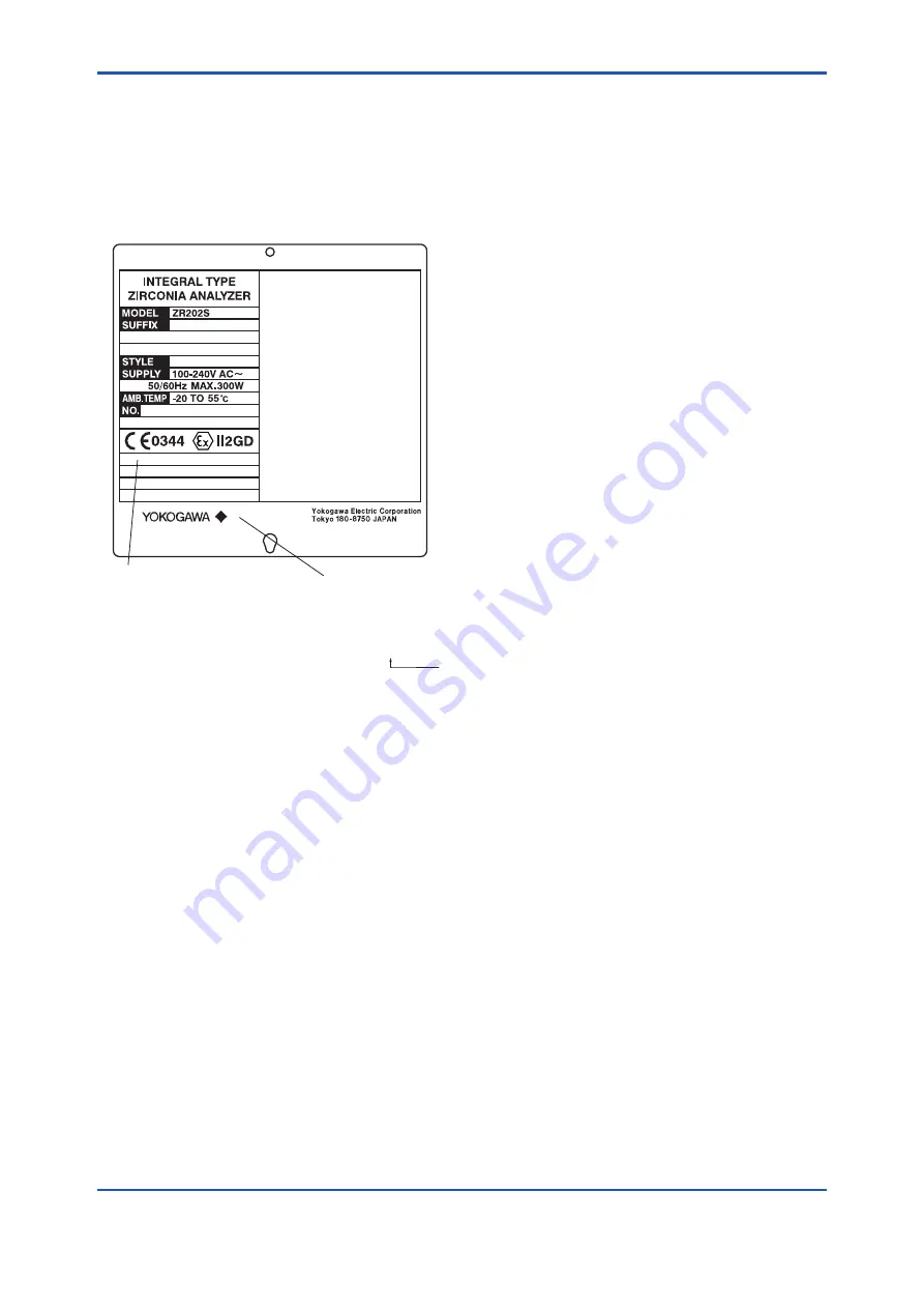 YOKOGAWA ZR202S User Manual Download Page 22