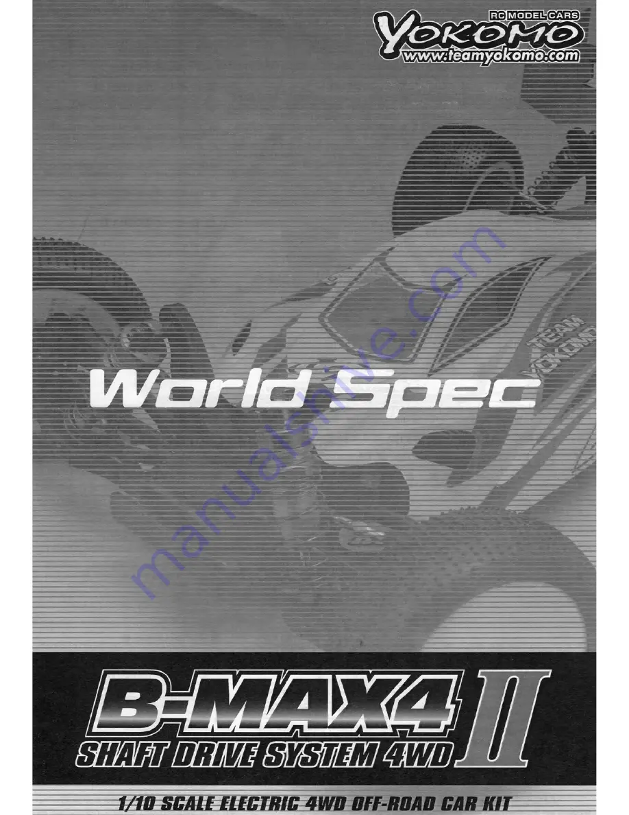 Yokomo B-Max4 II Manual Download Page 1