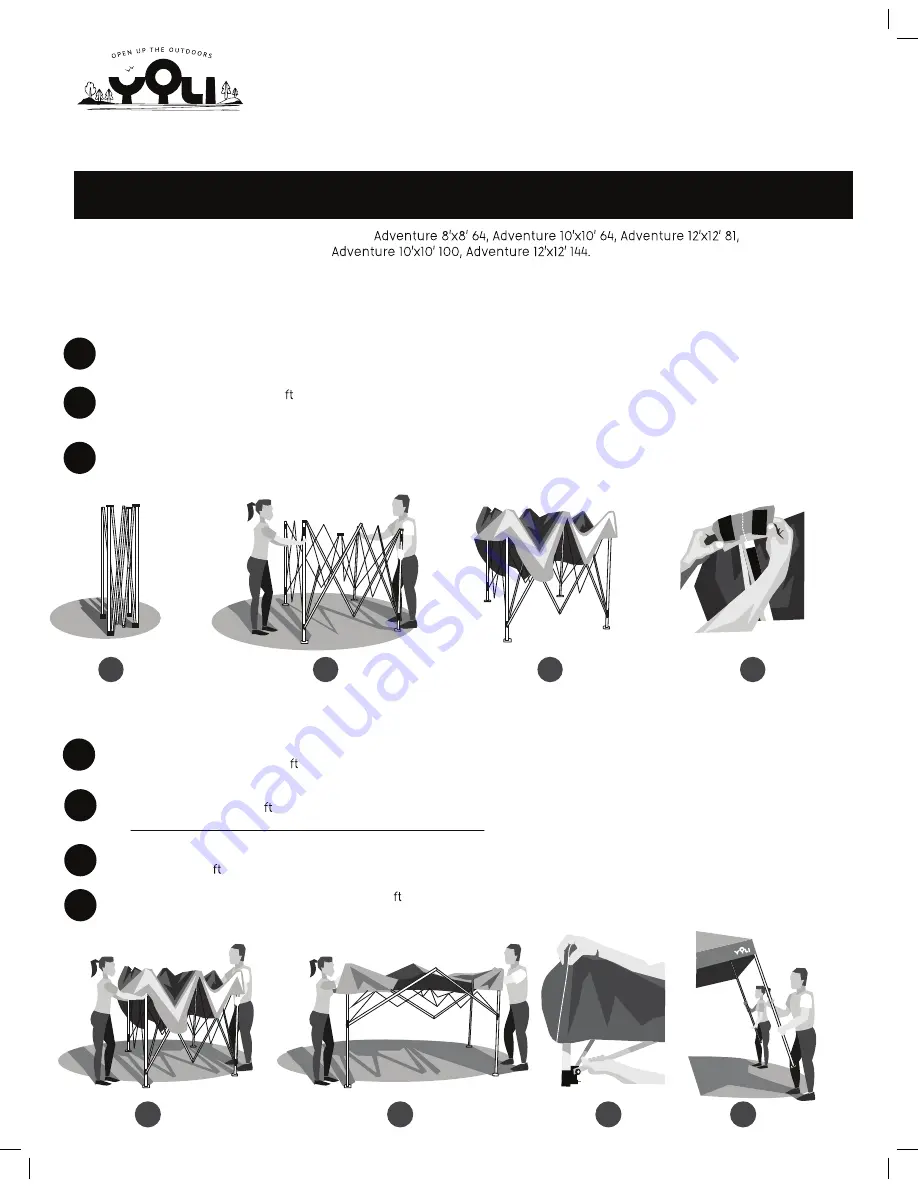 Yoli Adventure 64 Setup & Takedown Instructions Download Page 1